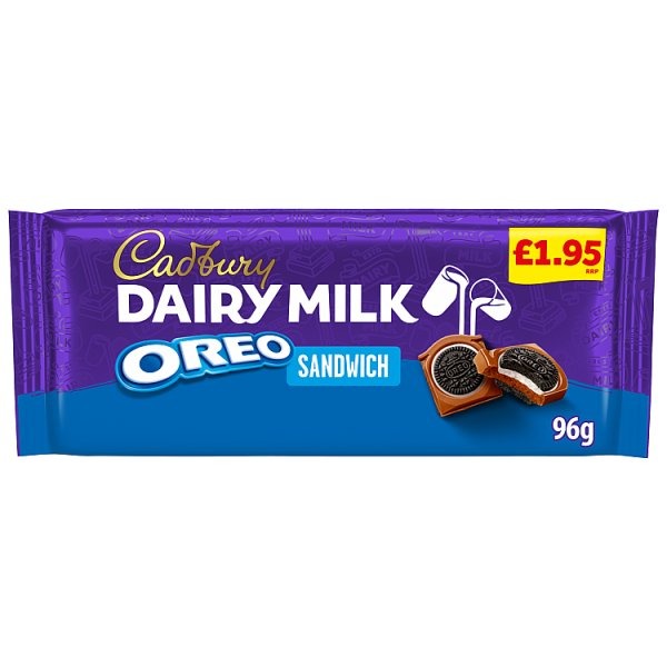 Cadbury Dairy Milk Oreo Sandwich Bar 96g