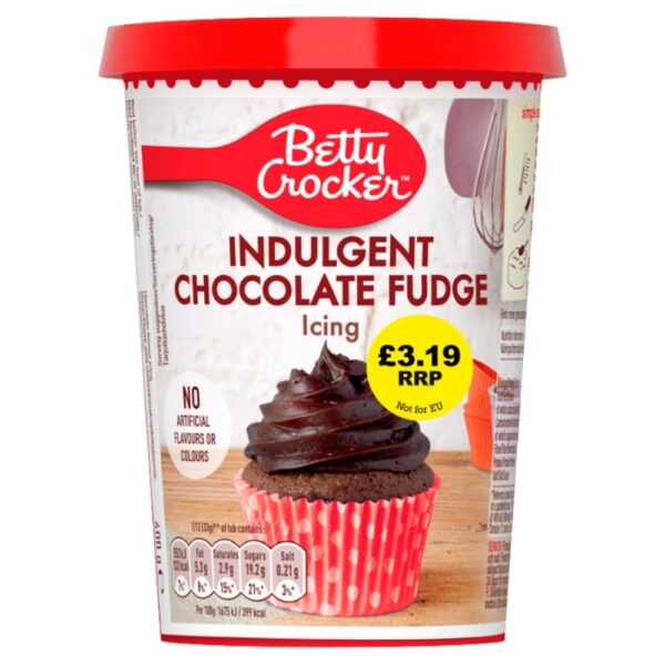 Betty Crocker Indulgent Chocolate Fudge Icing 400g