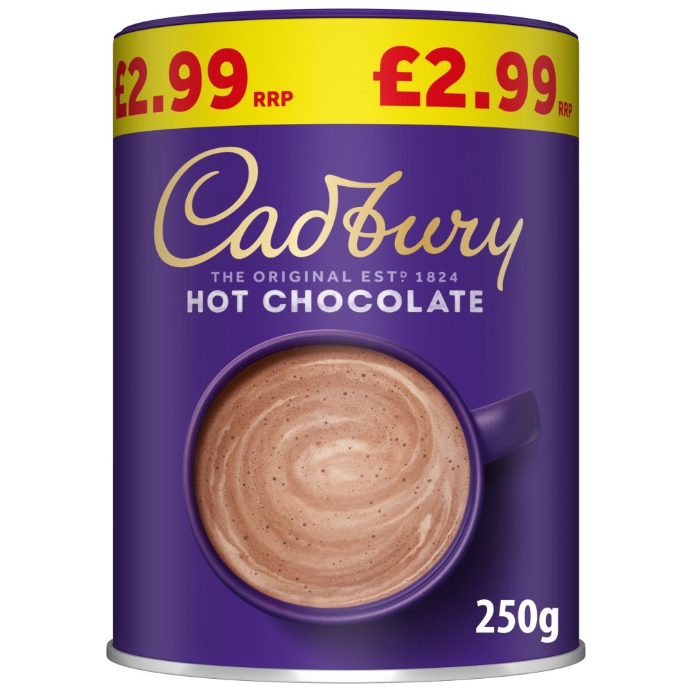 Cadbury Drinking Hot Chocolate Cocoa Powder 250g