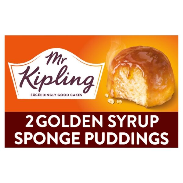 Mr Kipling Golden Syrup Sponge Pudding Cake Dessert Pots 2 x 95g