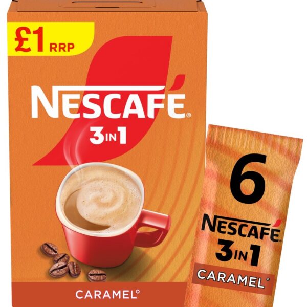 Nescafé Caramel 3 in 1 6Sachets 6 x 16g (96g)