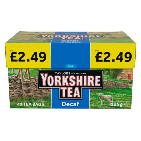 Yorkshire Tea 40 Decaf Tea Bags 125g